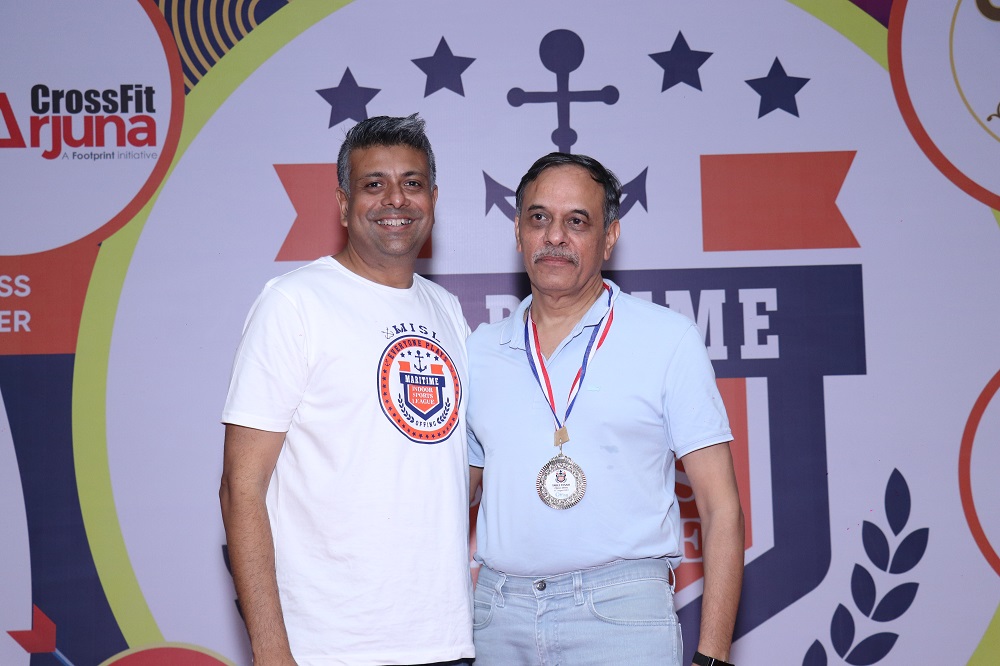 Runner - Up Table Tennis above 45 -Atul Mani Sharma from Indian Register of Shipping